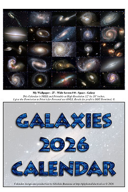 My 2026 CALENDAR - With My GALAXIES-1 WALLPAPERS