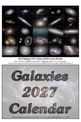 My 2027 CALENDAR - WITH GALAXIES-2 WALLPAPERS