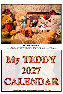 My 2027 CALENDAR - With My TEDDY WALLPAPERS Photos-1