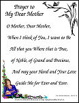 PRAYER TO MY DEAR MOTHER