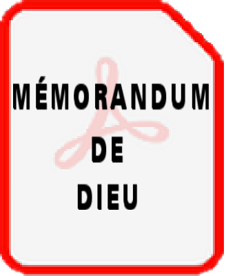 MEMORANDUM DE DIEU